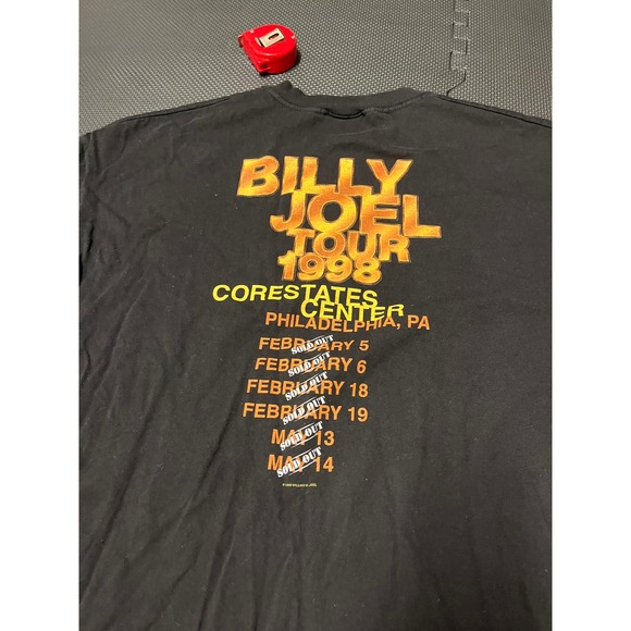 Vintage Billy Joel 1998 Tour T-Shirt Sz rock 90s philadelphia Mens Size 2XL - Picture 6 of 9